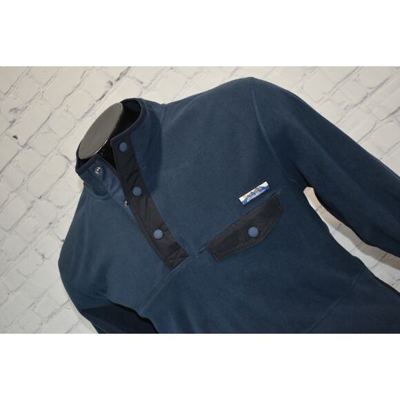 Eddie Bauer Mens Size Large Fleece Shirt Pullover 1/4 Zip Camping With Pockets - Picture 1 of 7
